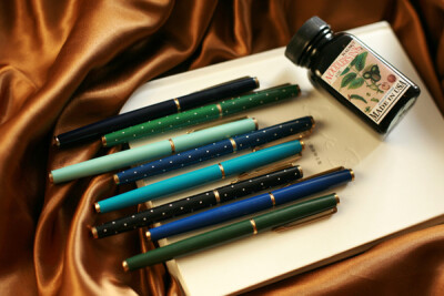 80 年代国货金星牌文艺青年复古糖果色蓝绿色系钢笔