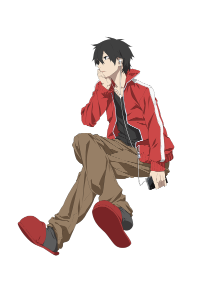 如月伸太郎/Shintaro（シンタロー） CV：寺岛拓笃 身高：172cm，体重：58kg，血型：A型，生日：4月30日，星座：金牛座，年龄：18 目隐团团员NO.7，能力：目缠。