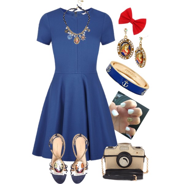 A fashion look from June 2014 featuring Diane Von Furstenberg dresses, Charlotte Olympia sandals and Accessorize shoulder bags. Browse and shop related looks.