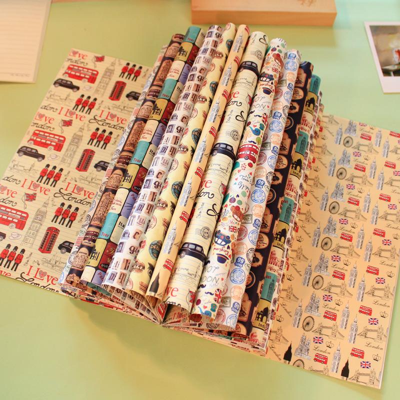 苏米格●韩国文具 创意包书纸 书皮 本装 礼品包装纸DIY墙纸墙贴