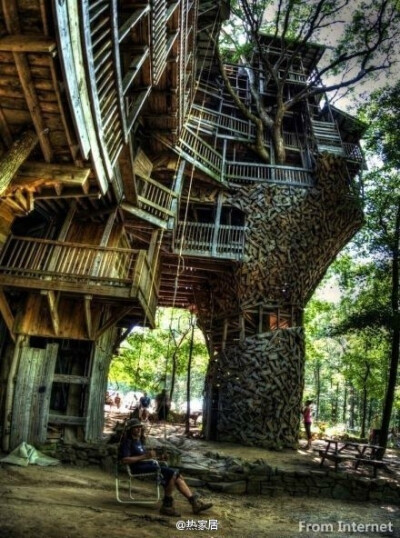 住进大自然 Dream house 梦中的树屋，简直太美了~