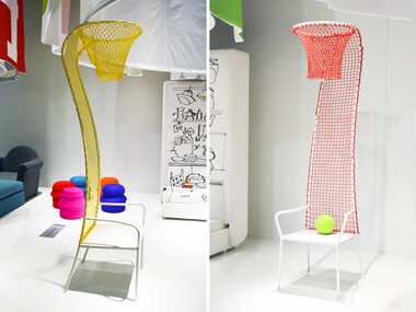 2013米兰设计周：lazy basketball' chair by emanuele magini for campeggi懒人篮球椅