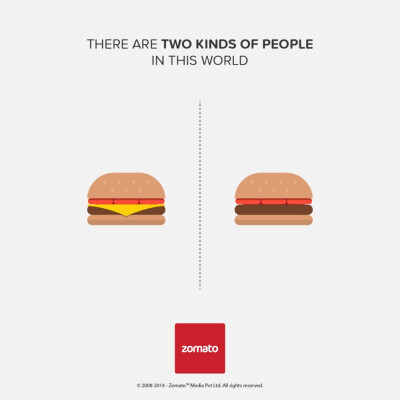 Witty Print Ads Show Two Different Kinds Of Eating Habits That People Have 12