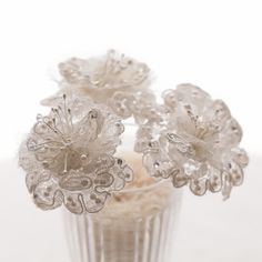 French alencon lace hair pins