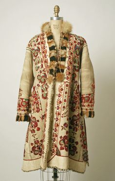 Antique Romanian leather coat, c. 1900