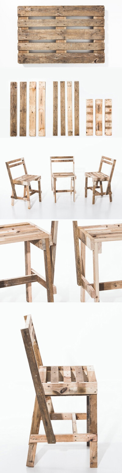 From Shipping to Seating: Balzer + Kuwertz's Upcycled Pallet Chairs