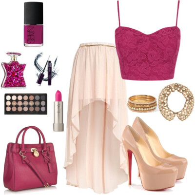 A fashion look from December 2013 featuring Christian Louboutin pumps, MICHAEL Michael Kors tote bags and Cara necklaces. Browse and shop related looks.