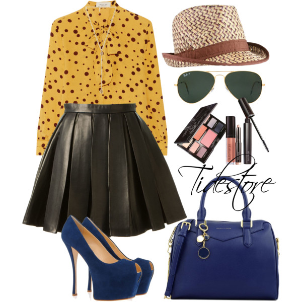 A fashion look from August 2014 featuring Paul &amp;amp; Joe blouses, Balmain mini skirts and CHARLES &amp;amp; KEITH handbags. Browse and shop related looks.