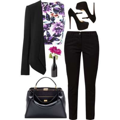 A fashion look from August 2014 featuring Miss Selfridge t-shirts, Chloé blazers and TWINTIP pants. Browse and shop related looks.