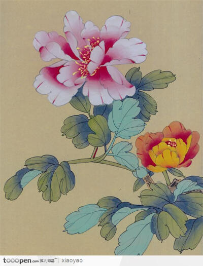 工笔画 牡丹图