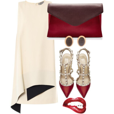 A fashion look from May 2014 featuring Sportmax dresses, Valentino pumps and Valentino clutches. Browse and shop related looks.