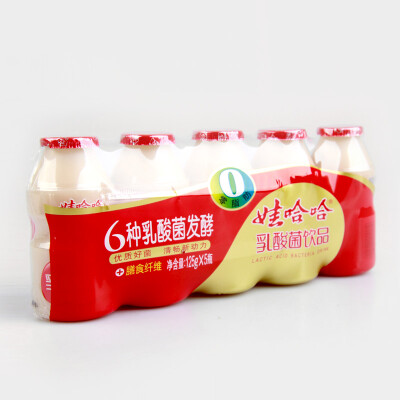 娃哈哈乳酸菌饮品125ML*40瓶 6种乳酸菌发酵 整箱江浙沪皖包邮