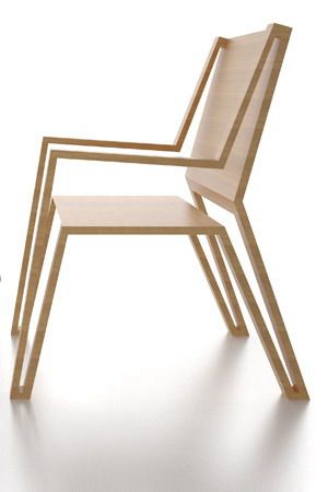 In capolavoro strutturale - Michael Samoriz’s Outline Chair Displaying an Elegant Silhouette