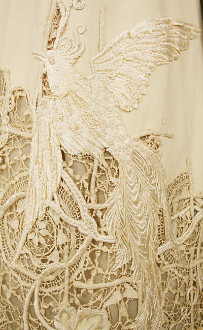 1904年 美国 一裙子的绣花部分