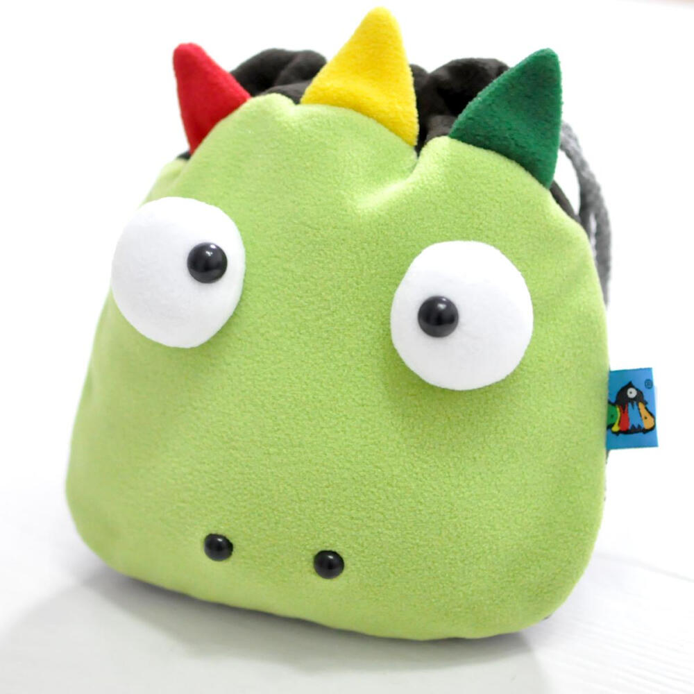 plumo收纳袋化妆杂物袋布艺抽绳束口袋可爱卡通手拎波奇异果草绿