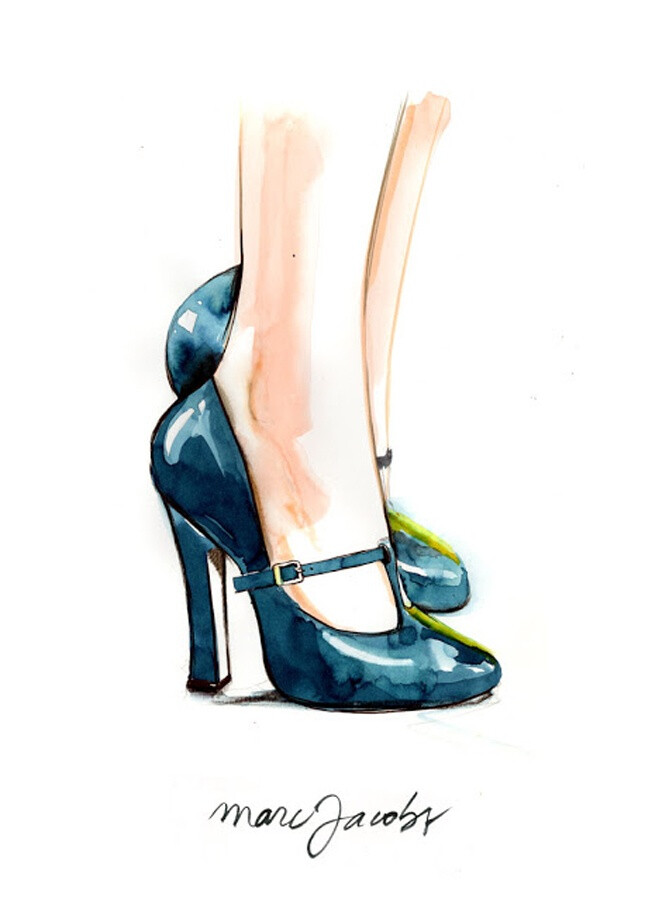 Caroline Andrieu fashion illustrations