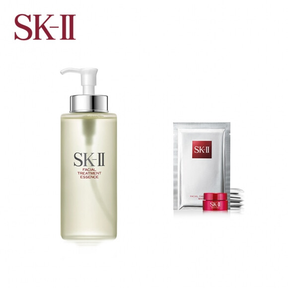 【9月精选】SKII 神仙水330ml+护肤面膜6片+肌源霜2.5g 限量版