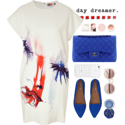 A fashion look from August 2014 featuring MSGM dresses and Jigsaw flats. Browse and shop related looks.