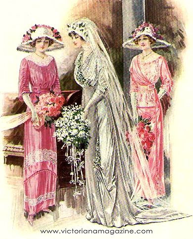 Gibson Girl bride from 1909.