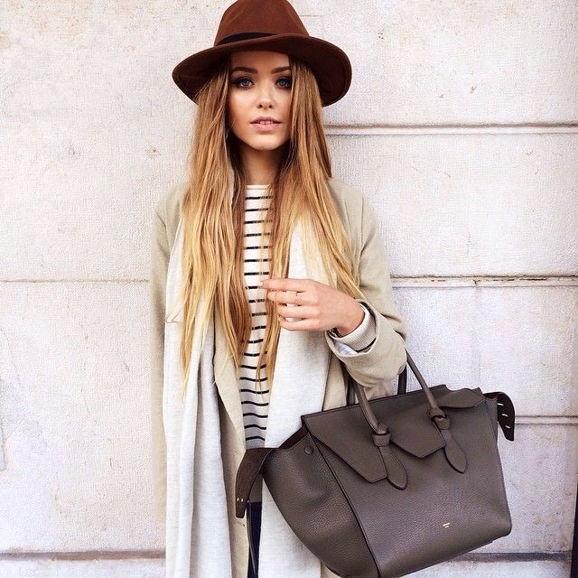 fedora + trench + celine