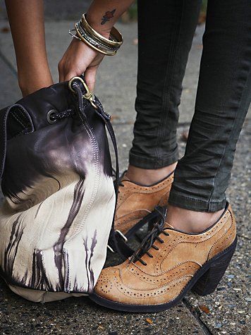 Free People Jeffrey Campbell Gold Coast Wingtip..these are a perfect harmony between classic and relaxed