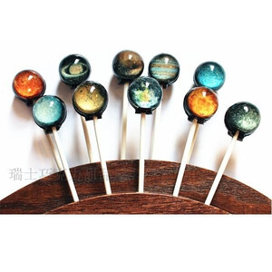 美国VintageConfections宇宙太阳系星球星空棒棒糖单只的图片