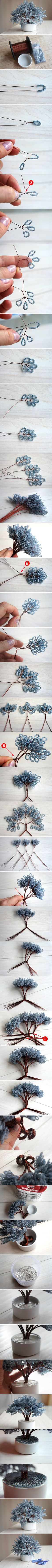 DIY Miniature Tree of Beads