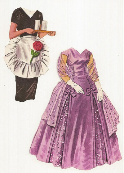 Bride's Clothes - Early 60s English paper dolls.