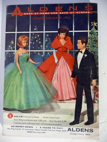 1963 Barbie Midge Ken Christmas