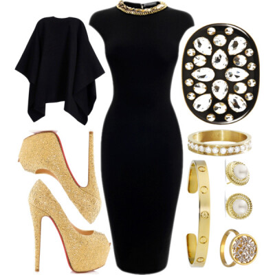 A fashion look from April 2014 featuring Michael Kors, Christian Louboutin pumps and Lanvin clutches. Browse and shop related looks.