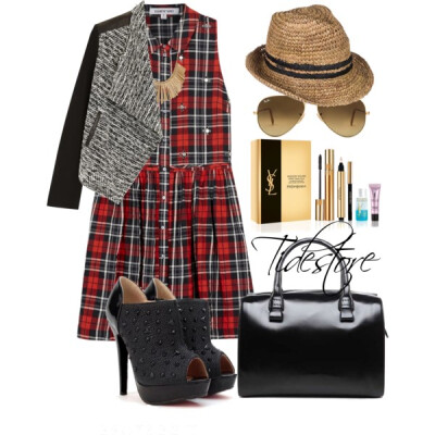 A fashion look from August 2014 featuring Elizabeth and James dresses, Alice + Olivia jackets and Roxy hats. Browse and shop related looks.