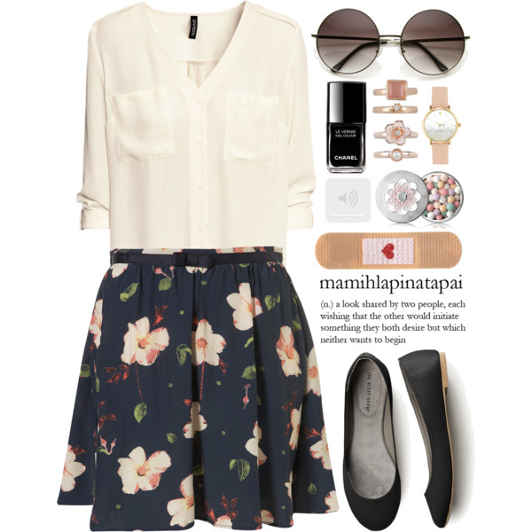 A fashion look from February 2014 featuring H&amp;amp;M blouses, 1&amp;amp;20 Blackbirds rings and Kate Spade watches. Browse and shop related looks.