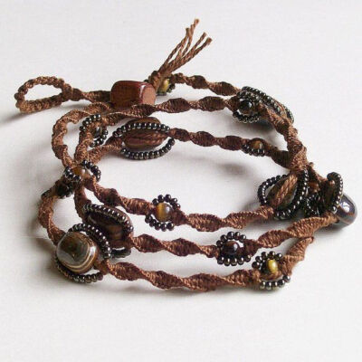 macrame wrap bracelet