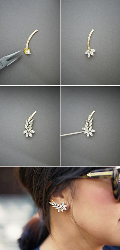 DIY ear cuff #tutorial from Honestly WTF #jewelry #howto