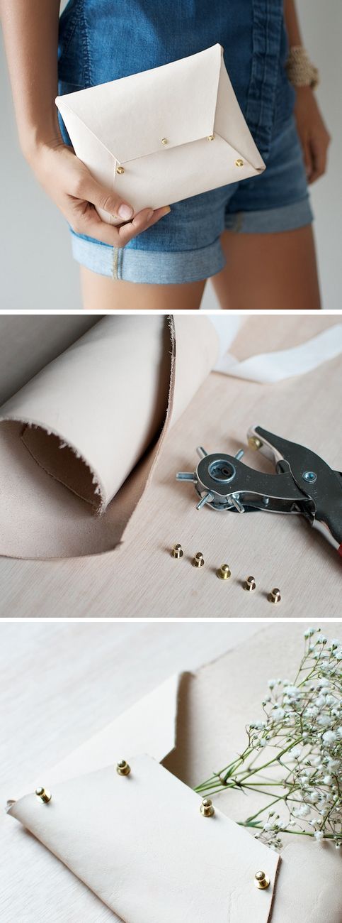 DIY: Leather Clutch