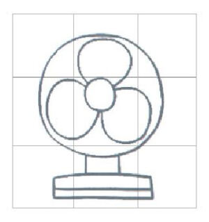 电扇简笔画素材