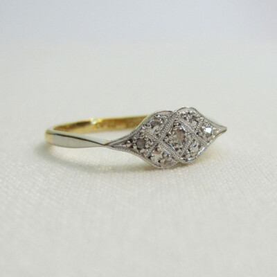 Art Deco Ring with Diamonds