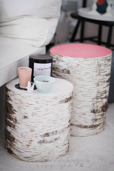 DIY stump tables