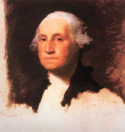 乔治.华盛顿 斯图尔特油画 1792年 122×94厘米 现藏波士顿艺术博物馆