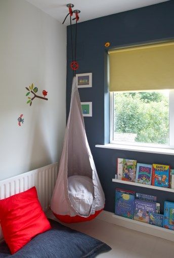 Reading corner little boys bedroom for episode 3 of The Design Doctors