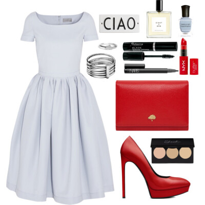 A fashion look from May 2014 featuring Preen dresses, Yves Saint Laurent pumps and Mulberry clutches. Browse and shop related looks.