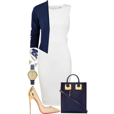 A fashion look from July 2014 featuring Miss Selfridge dresses, Christian Louboutin pumps and Sophie Hulme tote bags. Browse and shop related looks.