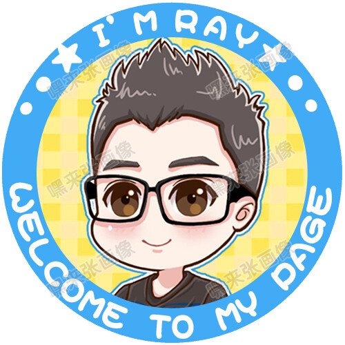 【嘿来张画像】华丽Q萌 卡通标志（带圈版）Q版卡通 漫画头像设计