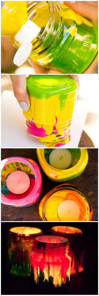 Mason Jar Tea Lights/ Moonfrye DIY/ Kids Crafts/ Kids Art Projects/ Kids Crafts