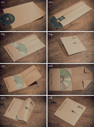 DIY How to make a CD case with one piece of paper!