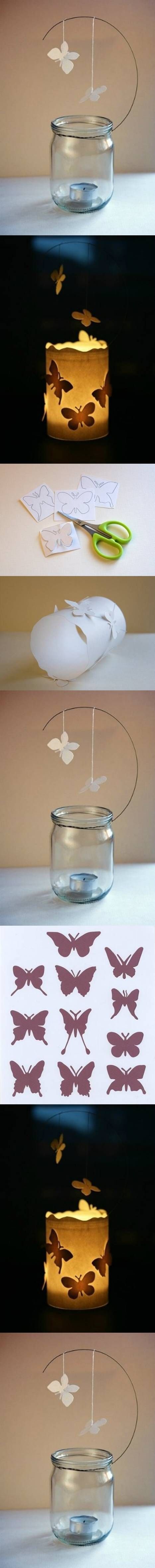 DIY Butterfly Candle Decor Ideas