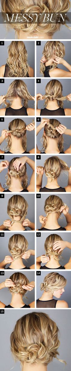 Messy Bun Hairstyle Tutorial