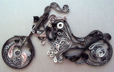 Motorcycle: Quilling Seasons This is really awesome