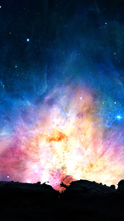 Galaxy Power iPhone 5s wallpaper