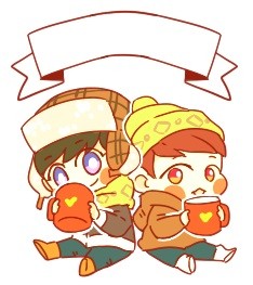 it was #chanbaek# mini label sticker for my winter teas